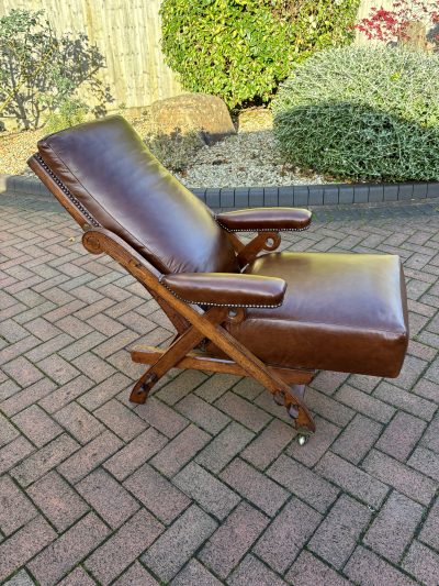 Charles Bevan Reclining Armchair 19th century Antique Chairs 13