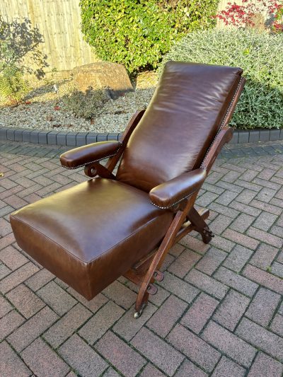 Charles Bevan Reclining Armchair 19th century Antique Chairs 9