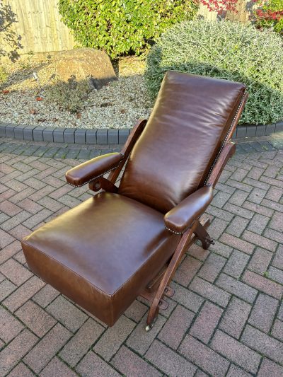 Charles Bevan Reclining Armchair 19th century Antique Chairs 7