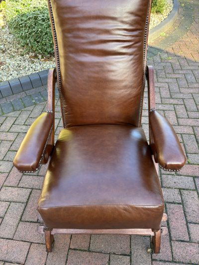 Charles Bevan Reclining Armchair 19th century Antique Chairs 5