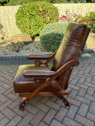 Charles Bevan Reclining Armchair 19th century Antique Chairs 4