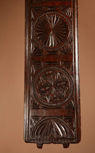 An Oak Early Very Finely Chip Carved Dutch Mangle Board. Circa 1800. carving Antique Collectibles 7