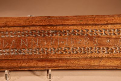 Early Dated 1728 Stylish Norwegian Mangle Board carving Antique Sculptures 11