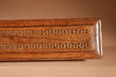 Early Dated 1728 Stylish Norwegian Mangle Board carving Antique Sculptures 12