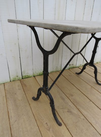 French Marble Top Garden Table Antique Furniture 5