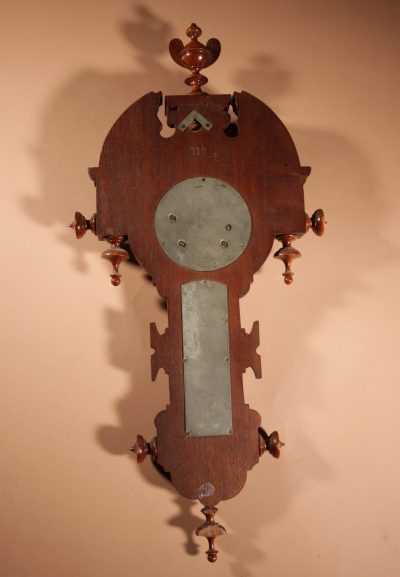 Very stylish Dutch William III Style Mahogany Barometer Thermometer Circa 1900. Antique Barometers 8