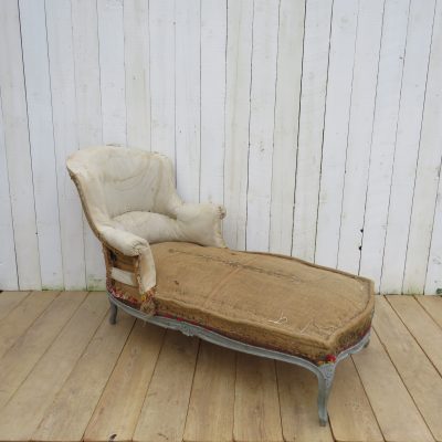 Antique French Napoleon III Daybed Chaise Longue Antique Beds 3