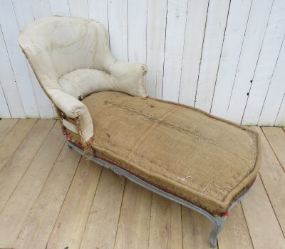 Antique French Napoleon III Daybed Chaise Longue Antique Beds 7