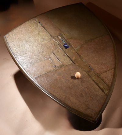 Brutalist Very Rare Shaped Signed And Dated Paul Kingma Coffee Table, 1995. brutalist Antique Furniture 12