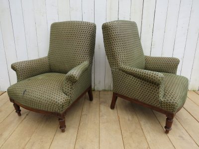 Pair Of Antique French Armchairs Antique Chairs 9