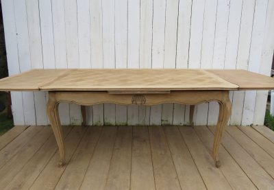 Bleached Oak Extending Dining Table Antique Desks 4