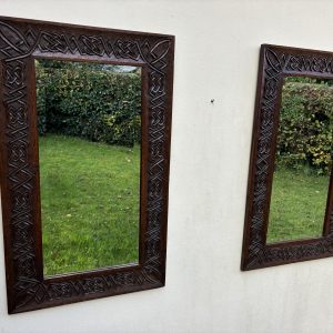 Pair of Arts & Crafts Celtic Knot Mirrors antique mirrors Antique Mirrors