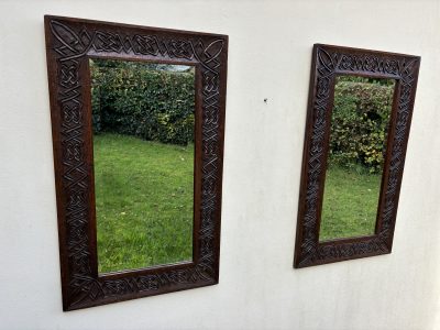 Pair of Arts & Crafts Celtic Knot Mirrors antique mirrors Antique Mirrors 3