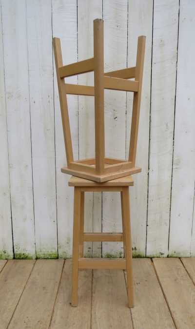 Tall Pair Of Vintage Bar Stools Antique Stools 5