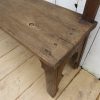 Antique French Oak Hall Bench - Image 6