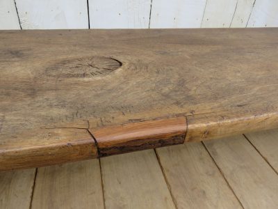 Antique French Oak Hall Bench - Image 7