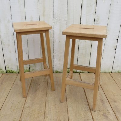 Tall Pair Of Vintage Bar Stools Antique Stools 3