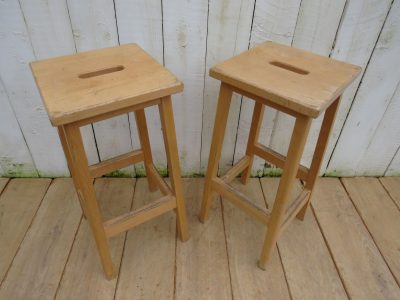 Tall Pair Of Vintage Bar Stools - Image 6