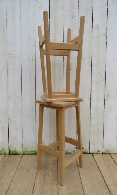 Tall Pair Of Vintage Bar Stools Antique Stools 5