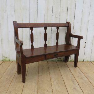 Antique French Oak Hall Bench Antique Benches