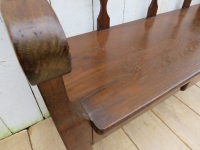 Antique French Oak Hall Bench Antique Benches 6