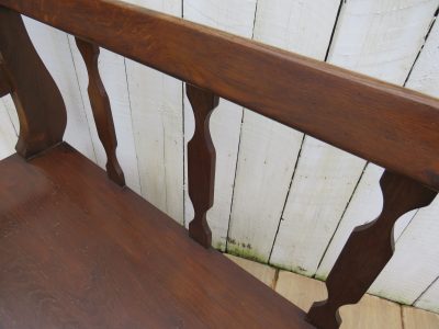 Antique French Oak Hall Bench Antique Benches 9