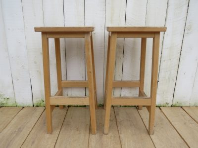 Tall Pair Of Vintage Bar Stools Antique Stools 6