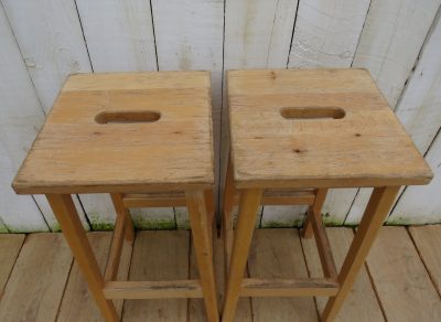 Tall Pair Of Vintage Bar Stools - Image 2