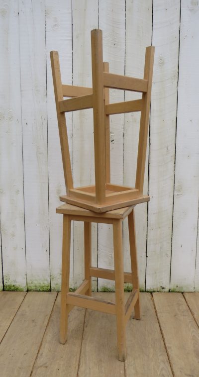 Tall Pair Of Vintage Bar Stools Antique Stools 5