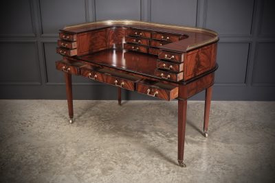 Magnificent Inlaid Mahogany Carlton House Writing Desk Antique desk Antique Desks 18