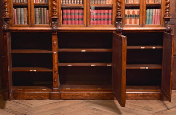 Victoria Oak Barley Twist Bookcase SAI2427 Antique Bookcases 36