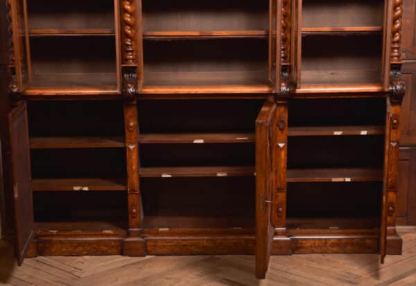 Victoria Oak Barley Twist Bookcase SAI2427 Antique Bookcases 46