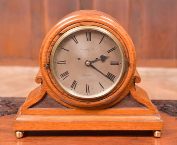 Oak Mantle Clock Thwaites & Reed Of London SAI2425 Antique Clocks 3