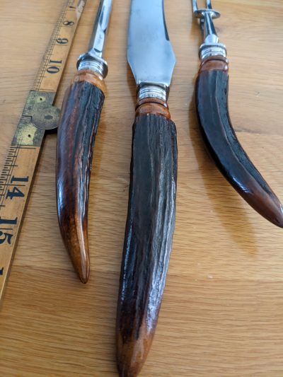 Sheffield Victorian carving knife set absolutely stunning - Image 8