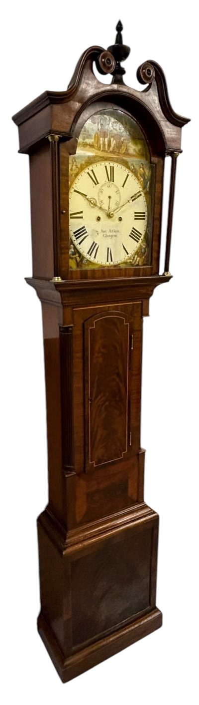 Superb Antique Scottish mahogany Long Case clock – ca 1835 18th century long case clock Antique Clocks 4