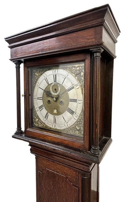 Fantastic Antique English oak case Long Case clock – ca 1780 18th century long case clock Antique Clocks 4