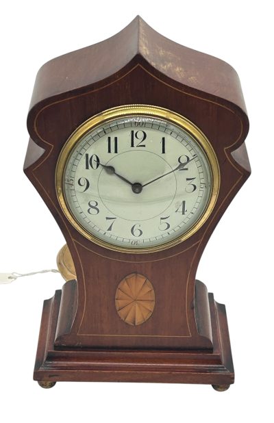 Fantastic Edwardian Art nouveau Tulip shape Mantel Clock – ca 1905 Mantel Clock Antique Clocks 4