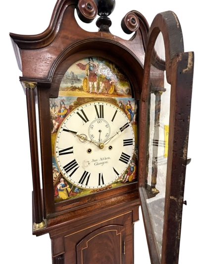 Superb Antique Scottish mahogany Long Case clock – ca 1835 18th century long case clock Antique Clocks 5