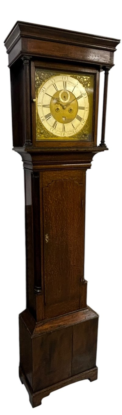 Fantastic Antique English oak case Long Case clock – ca 1780 - Image 3