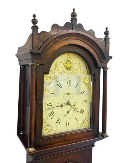 Fabulous Antique English “Luton” Oak case Longcase 8 day clock – 1800 18th century long case clock Antique Clocks 5