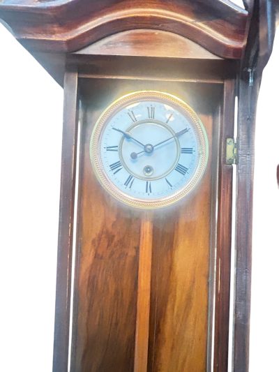 Fabulous Walnut Case Mini Vienna Regulator Wall clock – ca 1880 vienna wall clock Antique Clocks 7