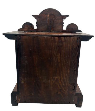 Fine German 8-Day Hand Carved Walnut Case Mantel Clock – ca 1890 Mantel Clock Antique Clocks 6