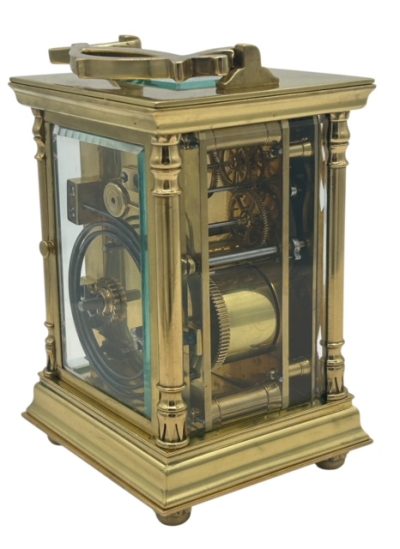 Superb Antique Victorian French 8 day gong striking Carriage clock– ca 1880 carriage clock Antique Clocks 5