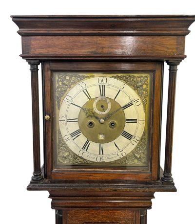 Fantastic Antique English oak case Long Case clock – ca 1780 18th century long case clock Antique Clocks 7