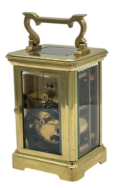 Fabulous Antique French Gong striking Carriage Clock – 8-Day Carriage Clock C1870 Antique mantlle clocks Antique Clocks 9