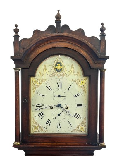 Fabulous Antique English “Luton” Oak case Longcase 8 day clock – 1800 18th century long case clock Antique Clocks 7