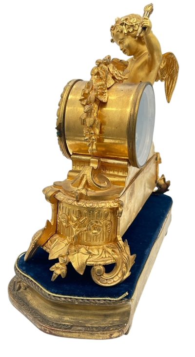 Exquisite Antique French Ormolu Cherub Figural Mantel sevres clock – ca 1860 French ormolo mantel clock Antique Clocks 6