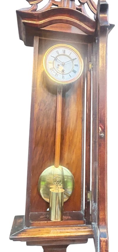 Fabulous Walnut Case Mini Vienna Regulator Wall clock – ca 1880 vienna wall clock Antique Clocks 9