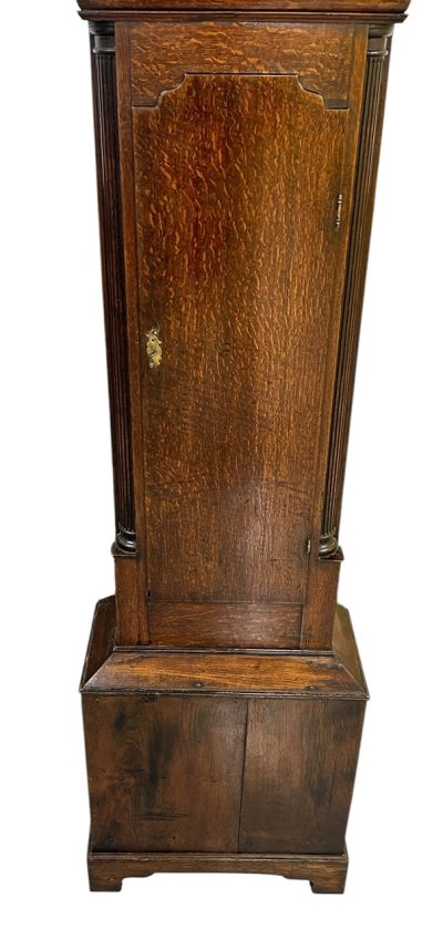 Fantastic Antique English oak case Long Case clock – ca 1780 - Image 7