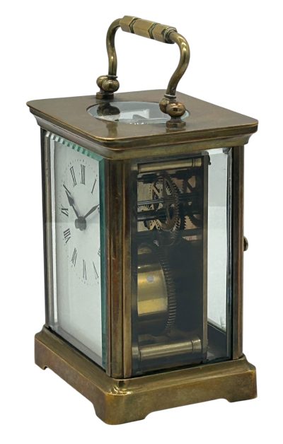 Charming Antique French Carriage clock – ca1900 carriage clock Antique Clocks 8